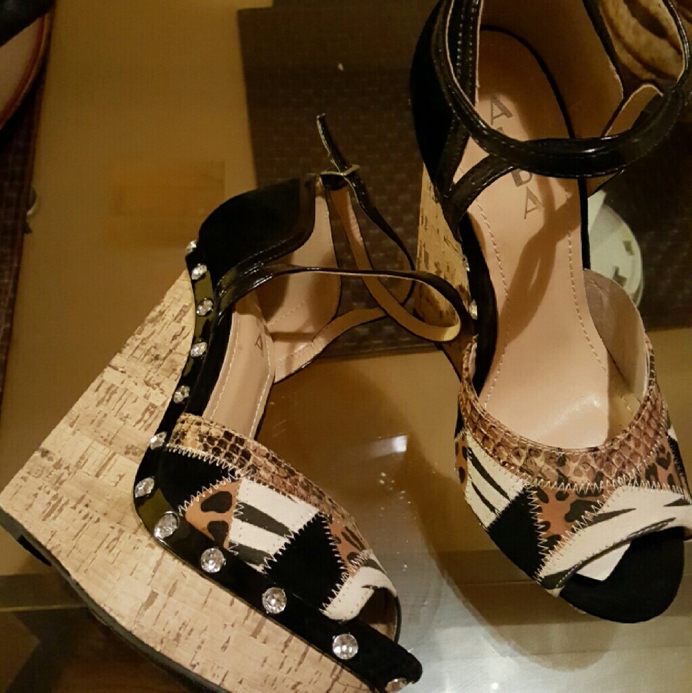 COPY - Leopard platform wedges